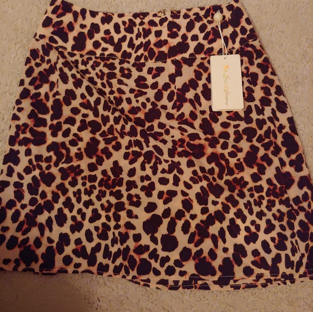 COPY - For love and lemons leopard print skirt
